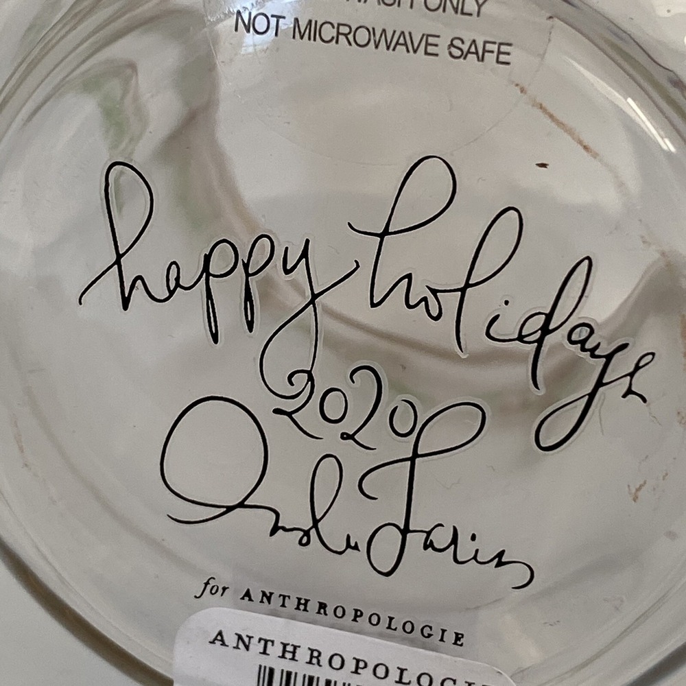 Anthropologie 12 Days of Christmas Two Turtle Doves Juice Glass Inslee Farris - Picture 6 of 6